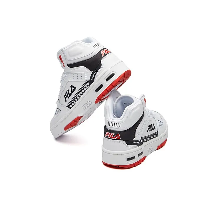 FILA Teratach High Top White/Red/Black Women's-3