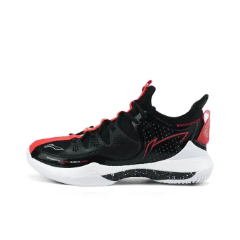 LINING Badminton Shoes Unisex Mid Top Black/White/Red