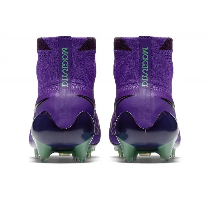 Nike Magista Obra FG Rubber Long Studs Cushioning Anti Slip And Wear Resistant Coverage Soccer Shoes Men's Purple-4