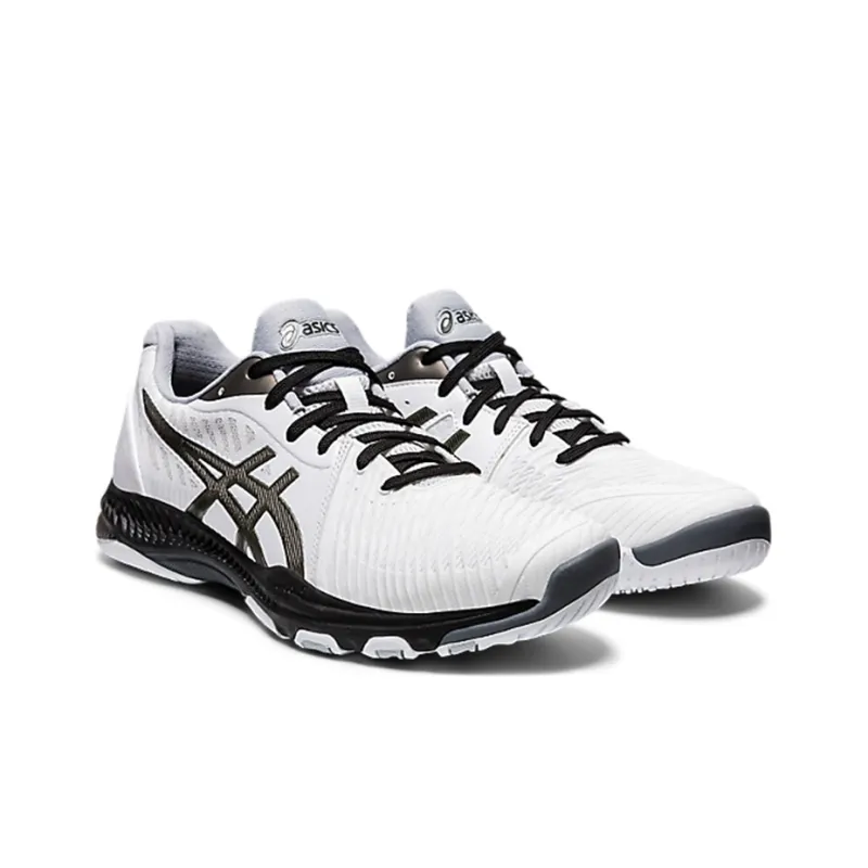 Asics Netburner Ballistic FF 2 Vintage Basketball Shoes Men Low-Top White/Black-2