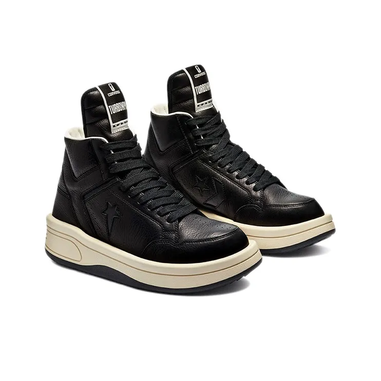 Converse Rick Owens X Drkshdw Turbowpn Mid 'Black Cloud Cream'-2