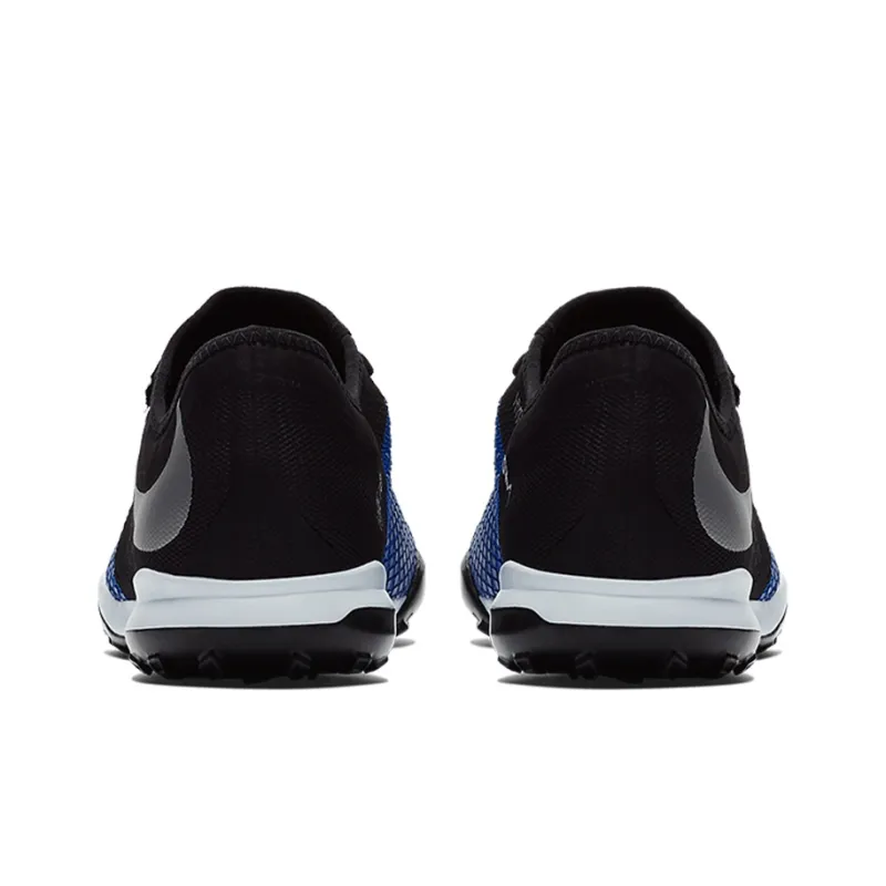 Nike Zoom Hypervenom PhantomX III TF Rubber Broken Studs Anti-Slip Wear-Resistant Soccer Shoes Men's Black Blue-4