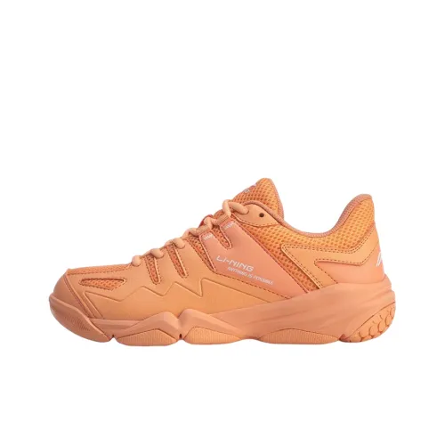 LINING Dovega Badminton Shoes Women's Low-Top Melon Orange