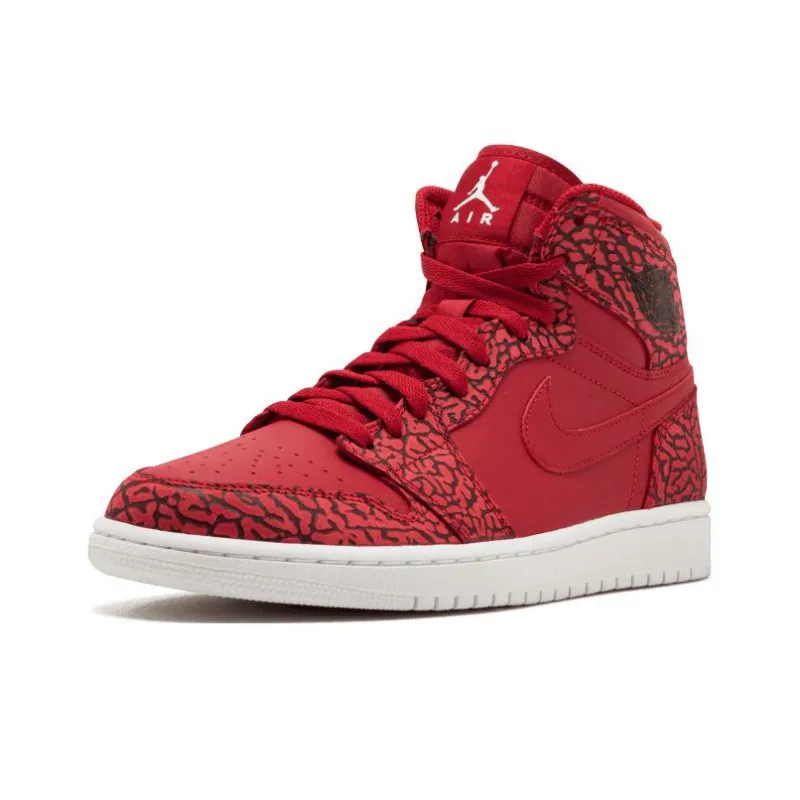 JORDAN 1 Retro Red Elephant Print-2