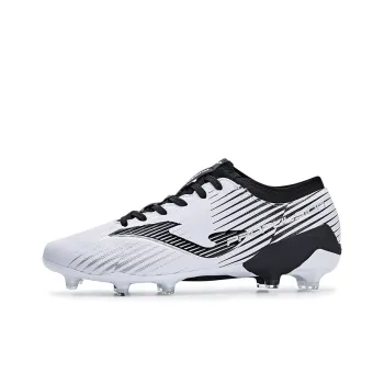 Joma Propulsion FG Rubber Long Studs Firm Ground Anti Slip Wear Resistant Soccer Shoes Men's Black White