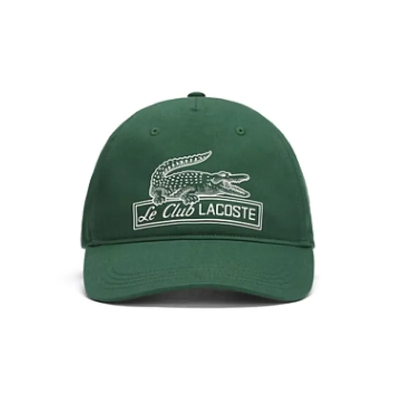 LACOSTE Embroidered Twill Cap-0