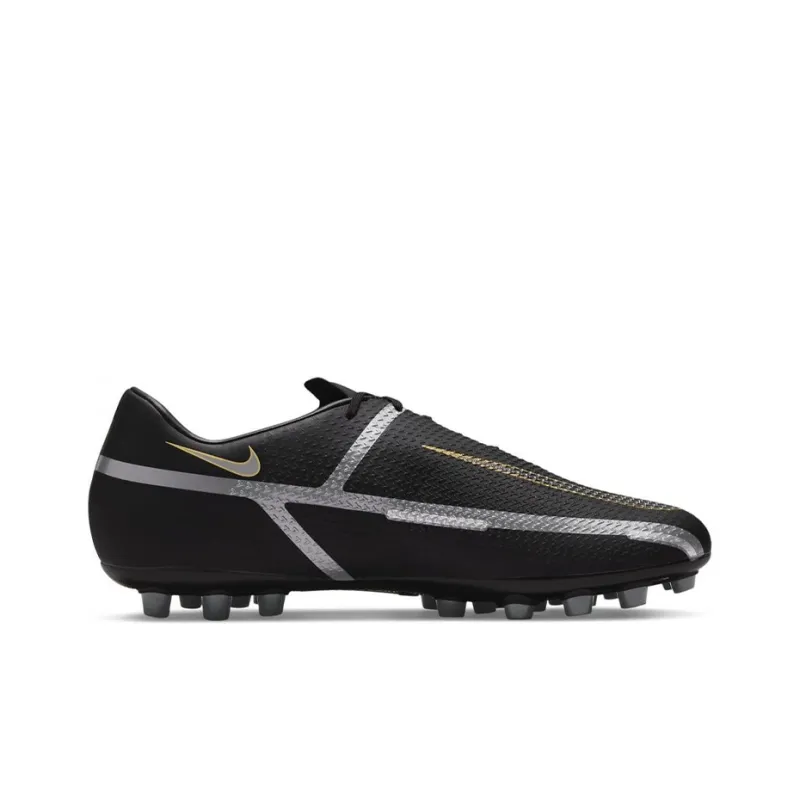 Nike Phantom GT2 Academy Ag 'Black Dark Grey Metallic Gold'-1