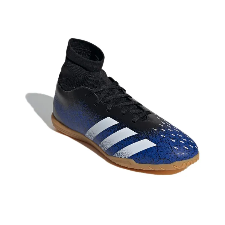 Adidas Predator Freak .4 Wear-Resistant Soccer Shoes Men's Blue Black White-2