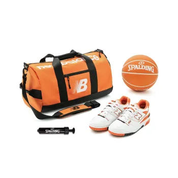 New Balance NB 550 Low Top Vintage Basketball Shoes Unisex White Orange