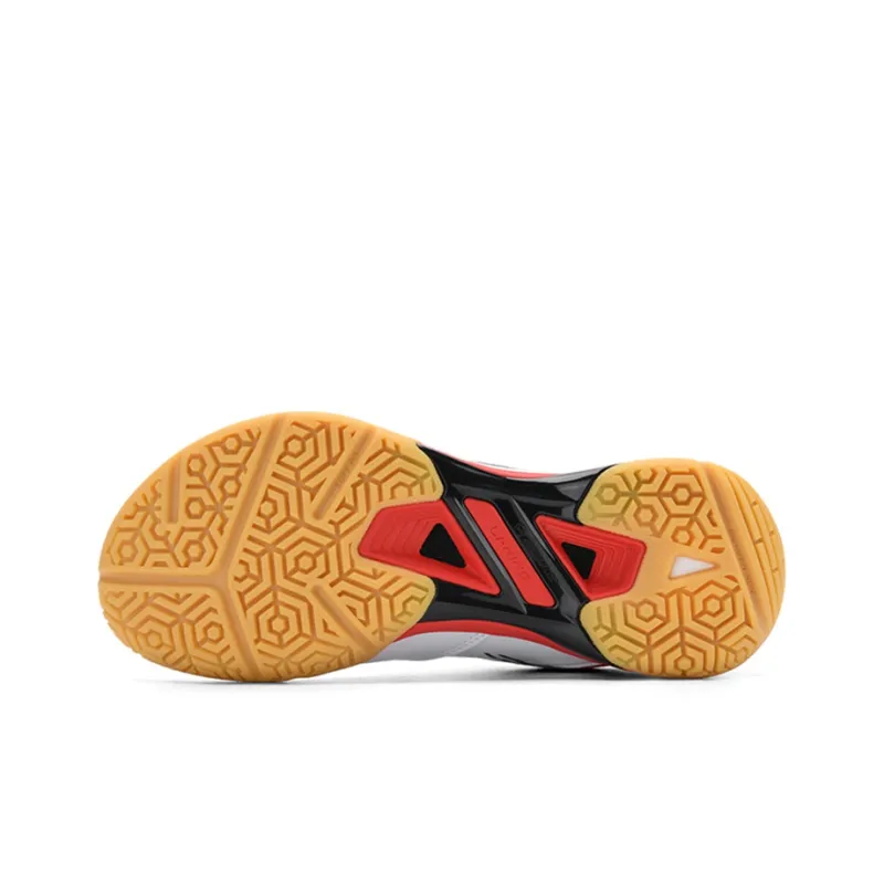 LiNing Blade Pro Anti Slip Wear Resistant Low Top Badminton Shoes Unisex White Red-4