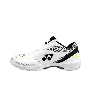 YONEX 65 3 Low Top Badminton Shoes Men's Black White White Tiger Pattern