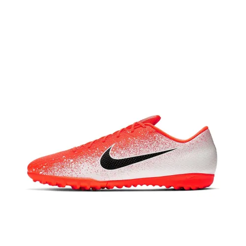 Nike Mercurial Vapor 12 Soccer Shoes Men Low-Top White/Orange