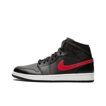 JORDAN 1 Retro Mid Black Team Red