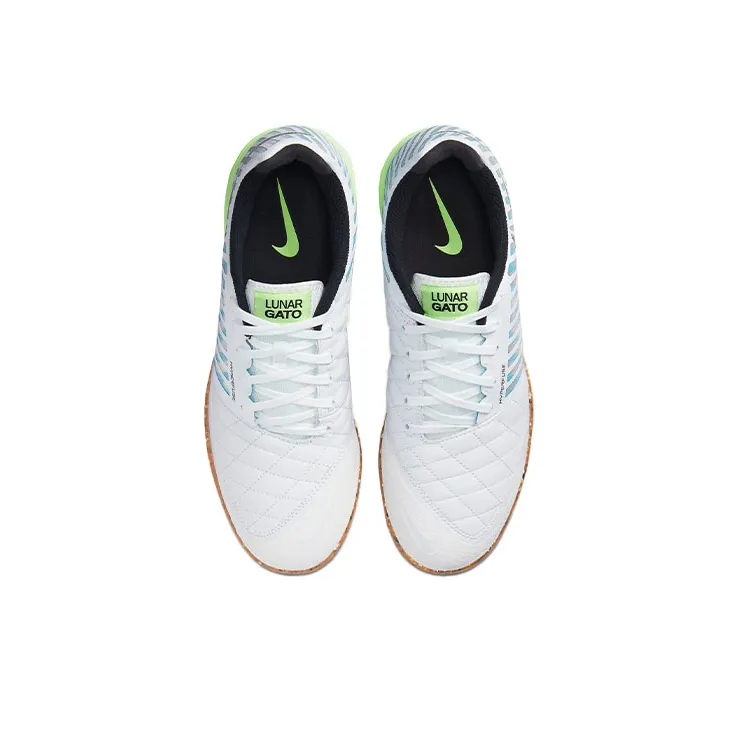 Nike Lunar Gato Ii Ic 'Black Light Photo Blue Lime Glow'-3