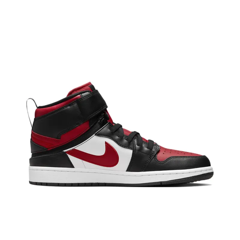 Jordan 1 High FlyEase Black White Fire Red-1