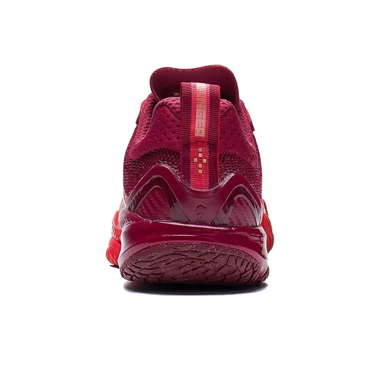 LiNing Chameleon 6.0 Cushioning Anti Slip Wear Resistant Breathable Support Rebound Low Top Badminton Shoes Unisex Red-5