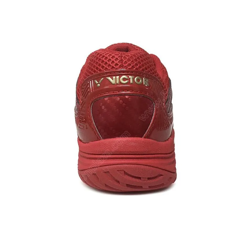 Victor Badminton Shoes Unisex Low Top Vivid Red/Bright Gold-2
