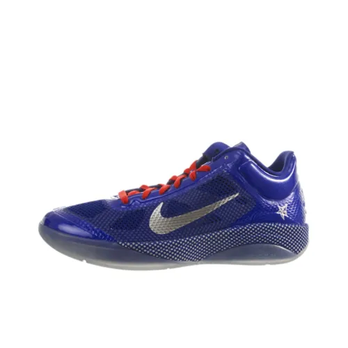 Nike ZOOM HYPERFUSE Vintage Basketball Shoes Men Low-Top Blue