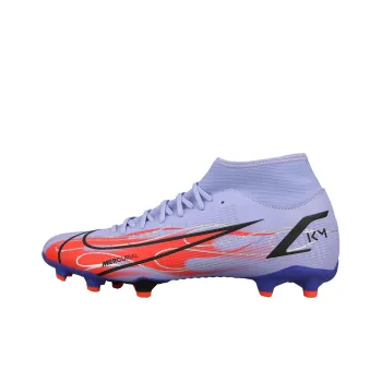 Nike Mercurial Superfly 8 Mg Kylian Mbappe Flames Purple Red Sole