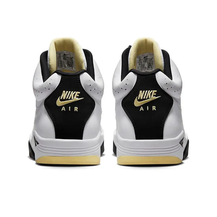 Nike Air Flight Lite Mid White Lemon Black White-3