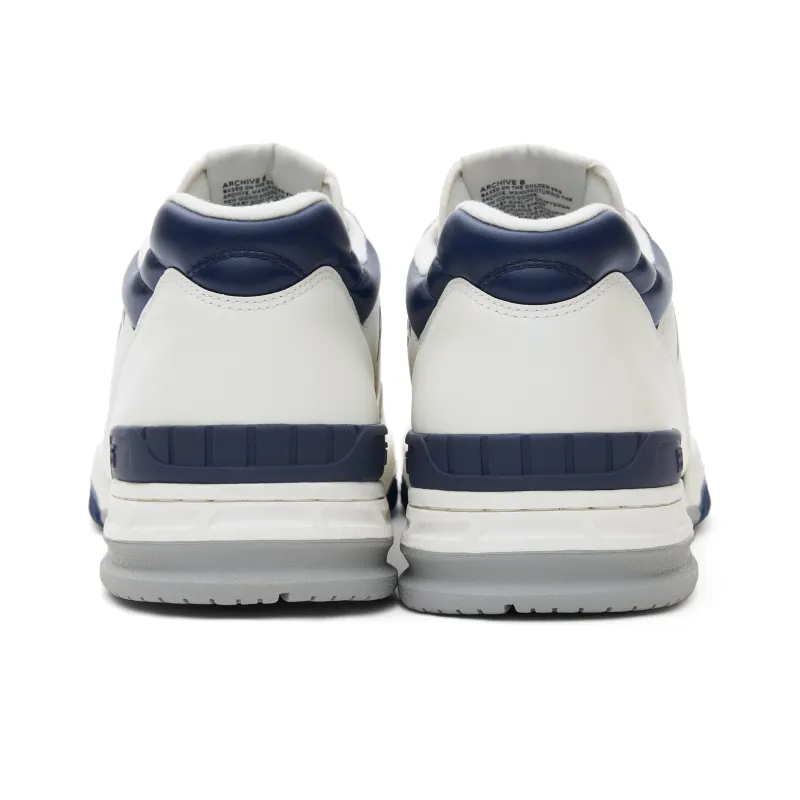 AVIA 855 Series Low Top Vintage Basketball Shoes Men's White Blue-4