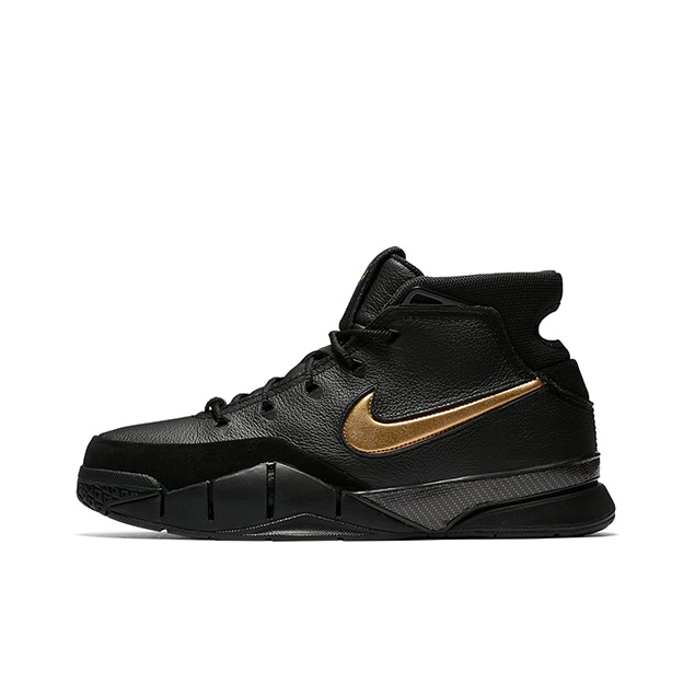 bebcdrshop trends black and gold nike shoes high tops POIZON