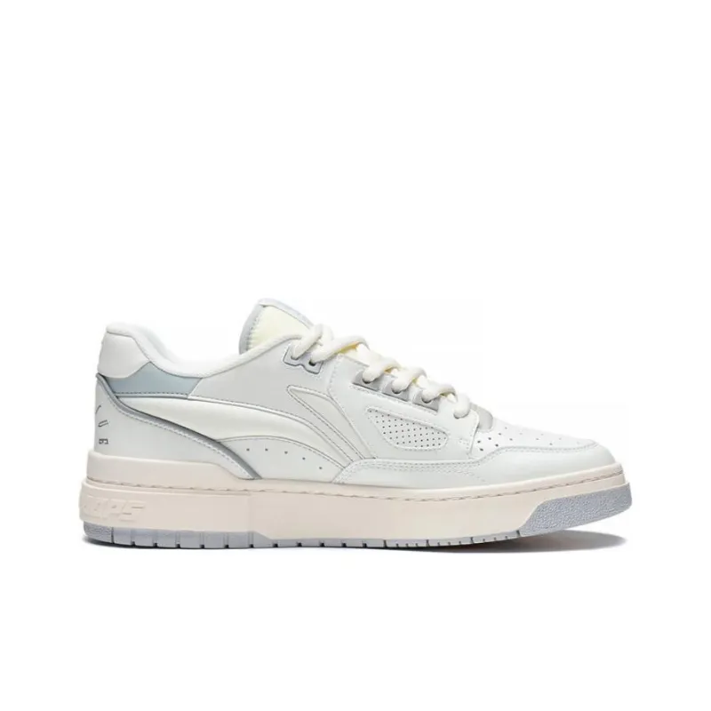 LiNing Rookie 2 Abrasion Resistant Breathable Low Top Vintage Basketball Shoes Men's White Gray-1