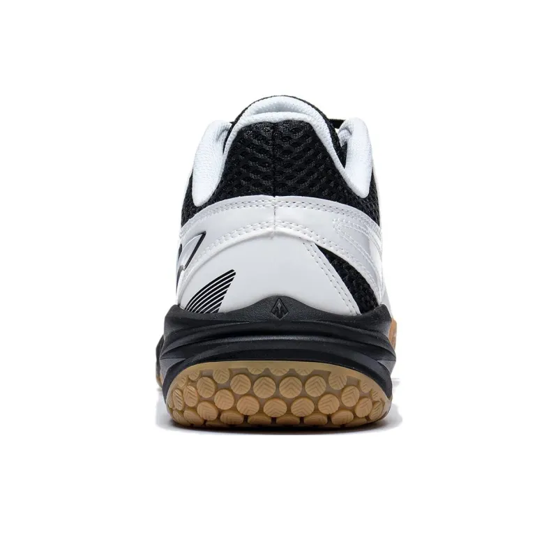 LiNing Seamless Durable Breathable Low Top Badminton Shoes Unisex White Black-5