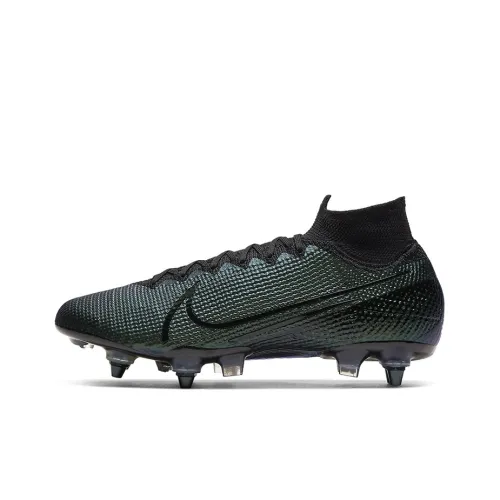 Nike Mercurial Superfly 7 Soccer Shoes Unisex Mid-Top Black/Green