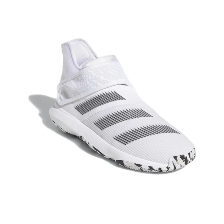 Adidas Harden B/E 3 Wear-Resistant Low-Top Vintage Basketball Shoes Men's White-2