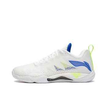 LINING Falcon 5 Badminton Shoes Unisex Low Top Standard White/Crystal Blue