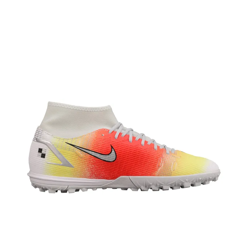 Nike Mercurial Superfly 8 Academy MDS TF Turf 'Orange Yellow Silver'-1