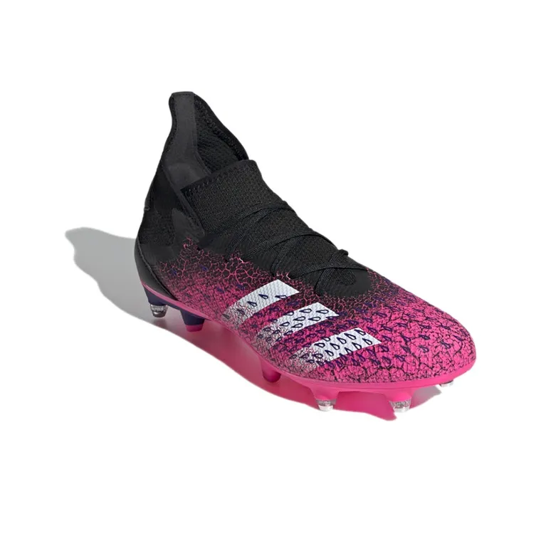 Adidas PredatorFreak .3 Soft Ground Boots Wear-Resistant Soccer Shoes Men's Rose Red-2