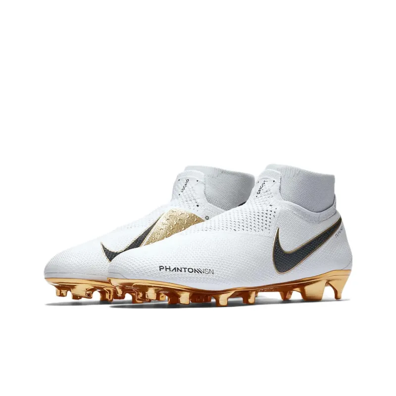 Nike Phantom Vision Elite Df Fg White Metallic Gold-2