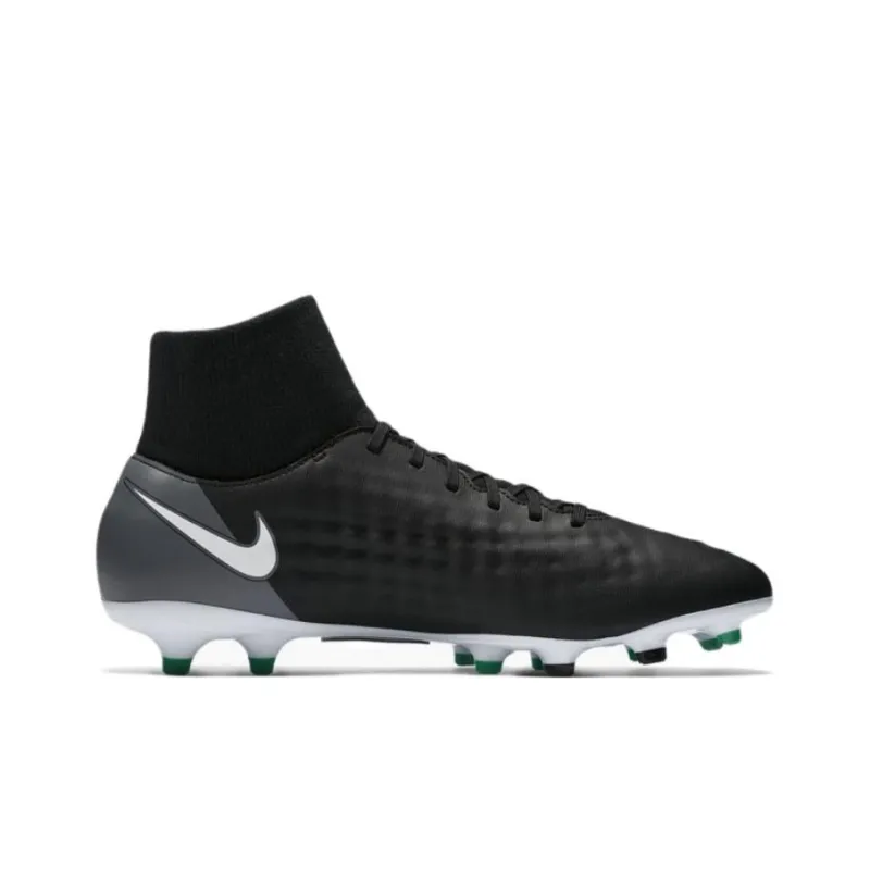 Nike Magista Onda II Soccer Shoes Men High-Top Black/White/Green-1