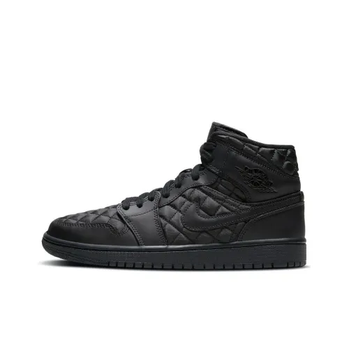 Jordan 1 Mid SE Quilted Black Women's