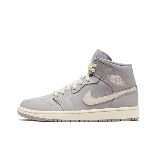 Jordan 1 Mid Atmosphere Grey Pale Ivory Women's