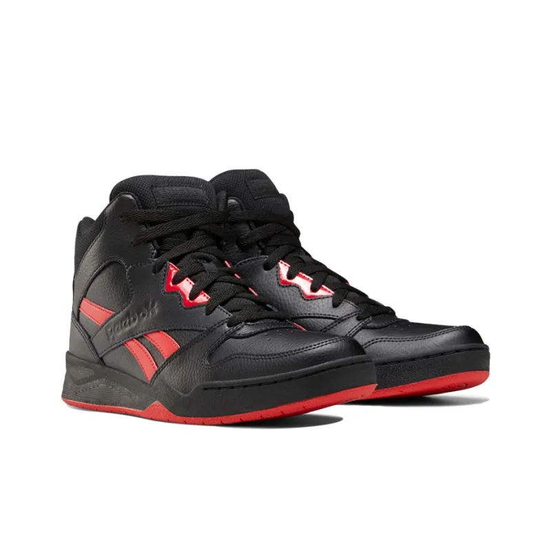 Reebok Royal BB4500 2 Mid-Top Vintage Basketball Shoes Men's Black Red-2