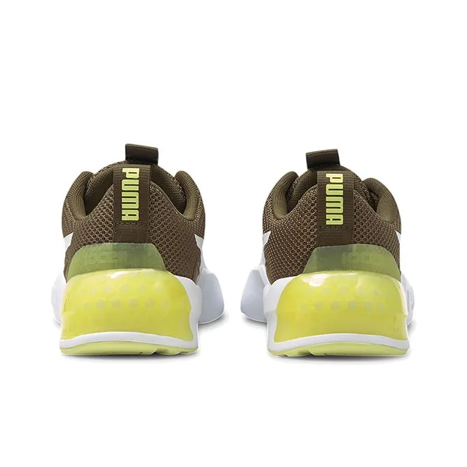 PUMA CELL Series Vorto Gleam Cushioned Wear-Resistant Lightweight Low-Top Training Shoes Women's Brownish-green-white-3