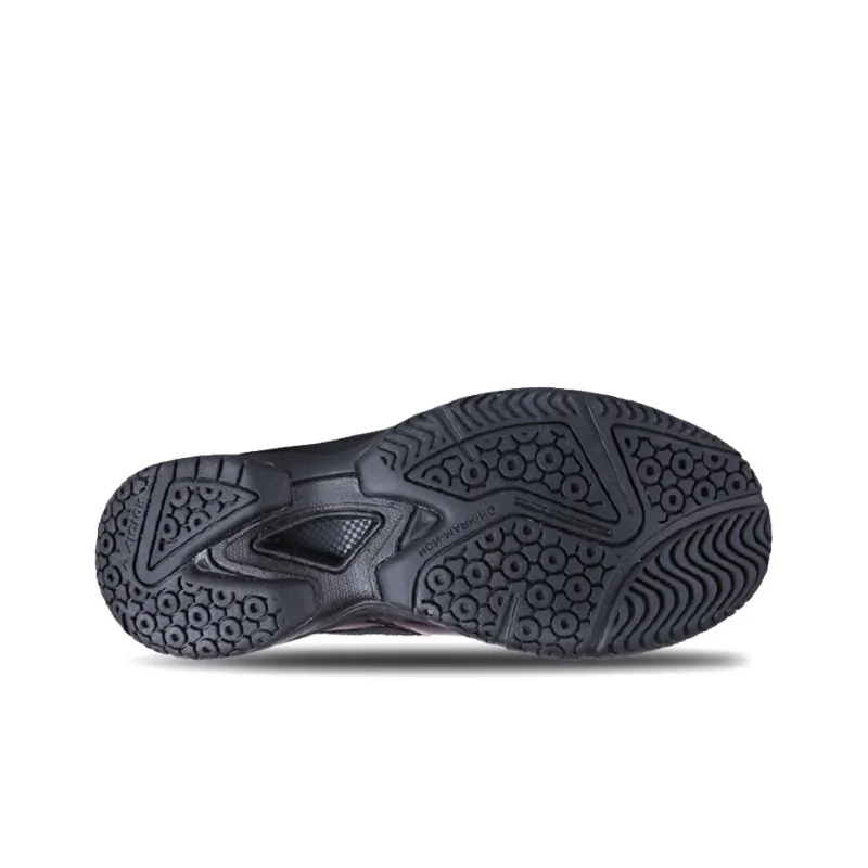 VICTOR Cushioned Slip Resistant Abrasion Resistant Low Top Badminton Shoes Unisex Black Gold-2