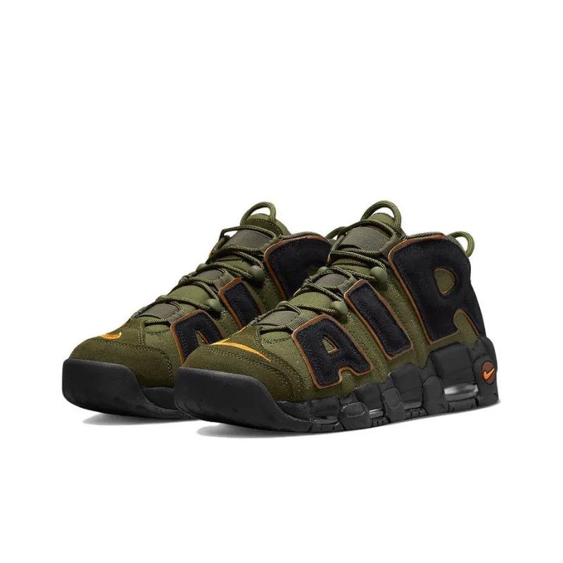Nike Air More Uptempo 96 Cargo Khaki Alpha Orange-2