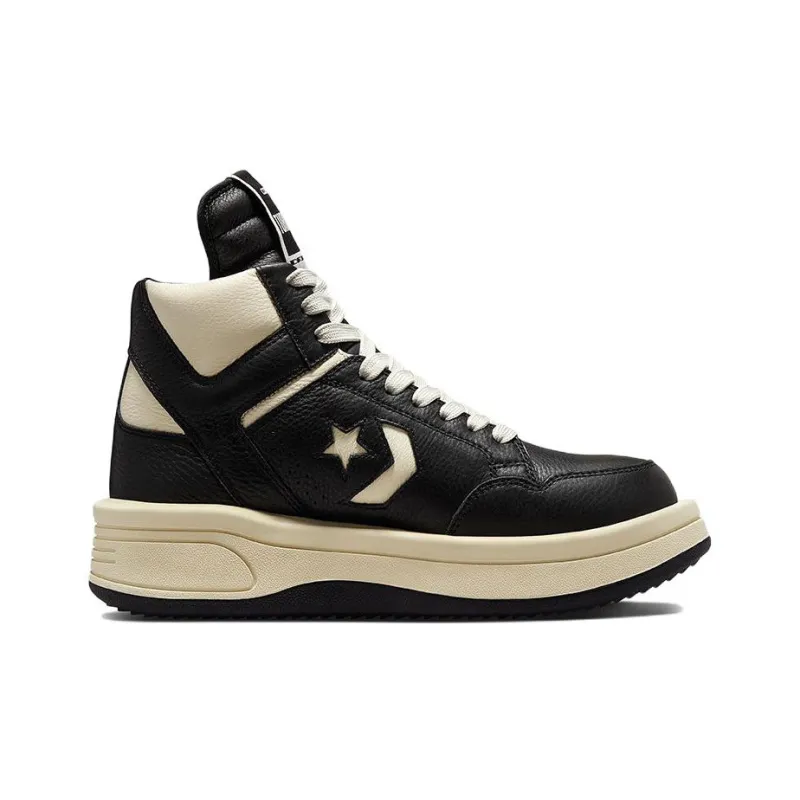 Converse TURBOWPN Mid Rick Owens DRKSHDW Black Cloud Cream-1