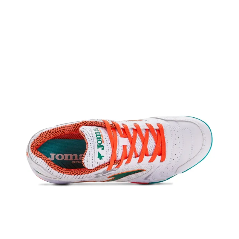 Joma TF Rubber Broken Studs Abrasion Resistant Soccer Shoes Men's White Green-3