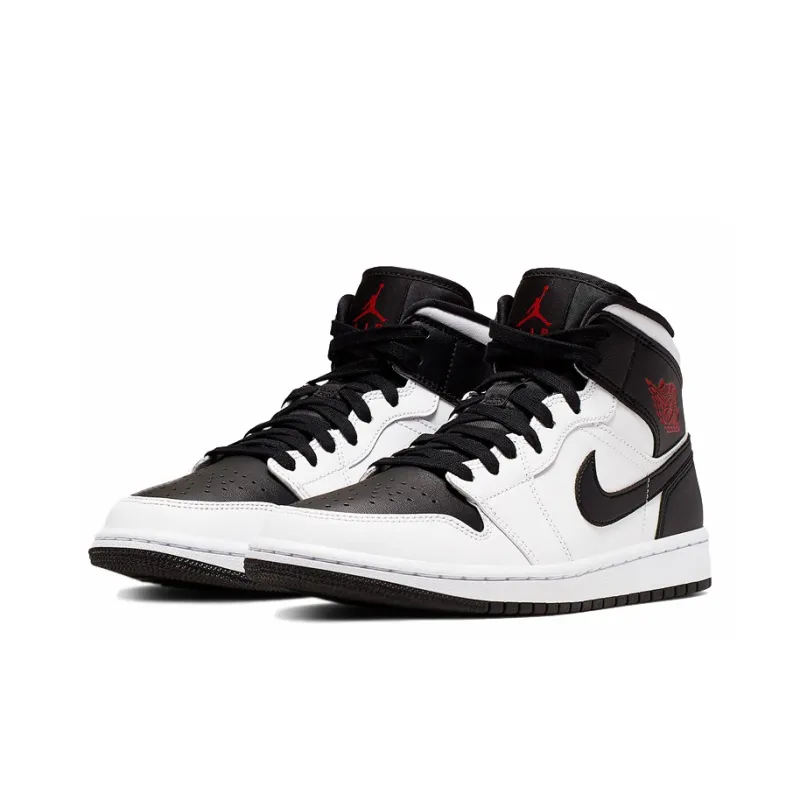 Jordan 1 Mid Reverse Black Toe Women's-1