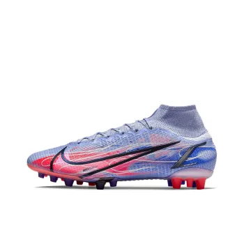 Nike Mercurial Superfly 8 Elite Km Ag Artificial Grass 'Light Thistle Purple Dazzling Indigo Purple Bright Deep Red'