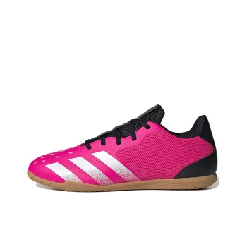 Adidas Predator Freak.4 IC/IN Indoor Wear-Resistant Soccer Shoes Men's Rose Red