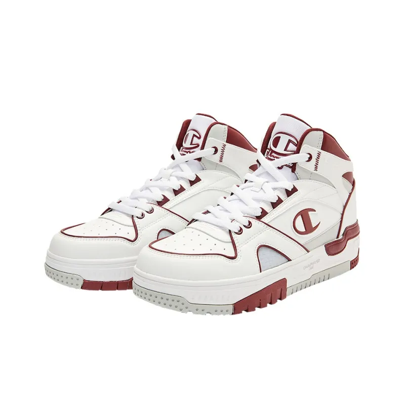 Champion RetroBasket 19 High Top Vintage Basketball Shoes Men's Red White-2