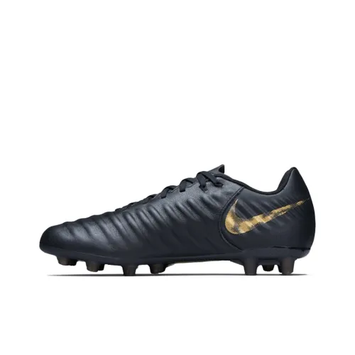 Nike Tiempo Soccer Shoes Men Low-Top Black/Gold