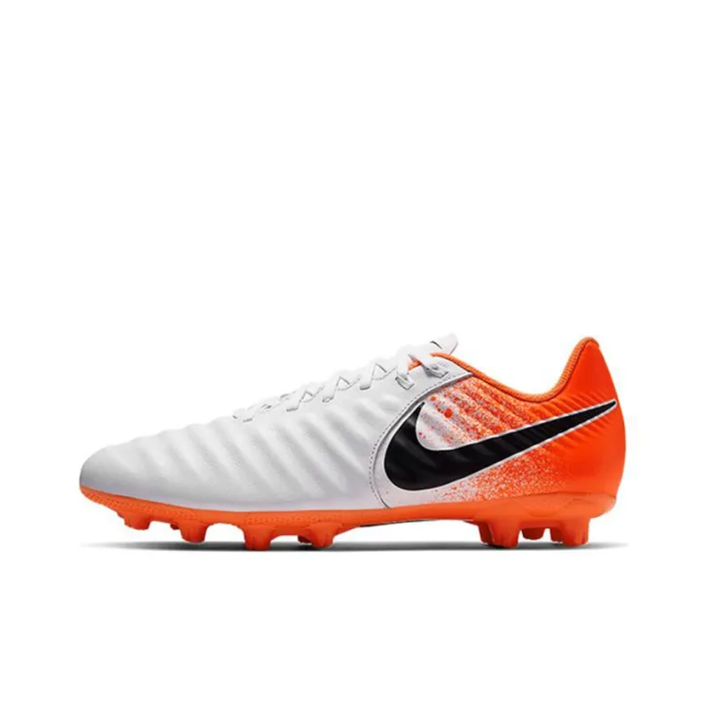 Nike Tiempo Legend 7 Soccer Shoes Men Low-Top White/Orange/Black-0