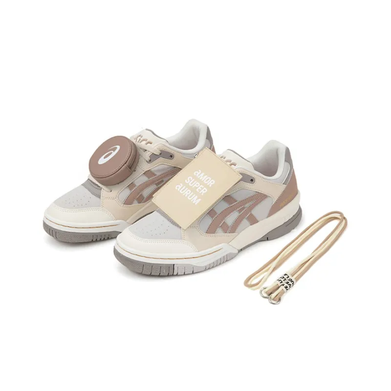 Asics Gel Spotlyte Vintage Basketball Shoes Unisex Low Top Gray/Beige-0